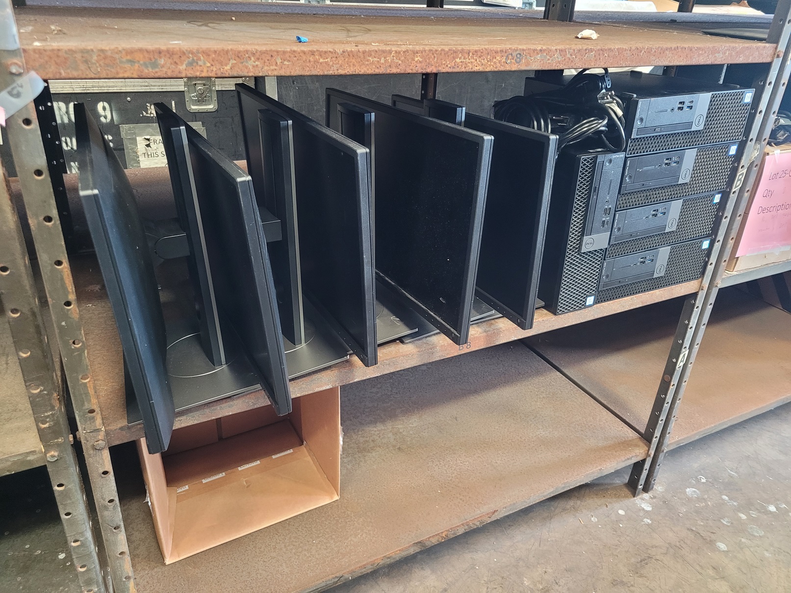 PC; Dell Optiplex 5060 (no hard drives) & Monitors - PC; Dell Optiplex 5060 (no hard drives).  Monitor; Dell. 5 Sets.